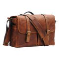 Leather Camera/Laptop Messenger Bag S27332