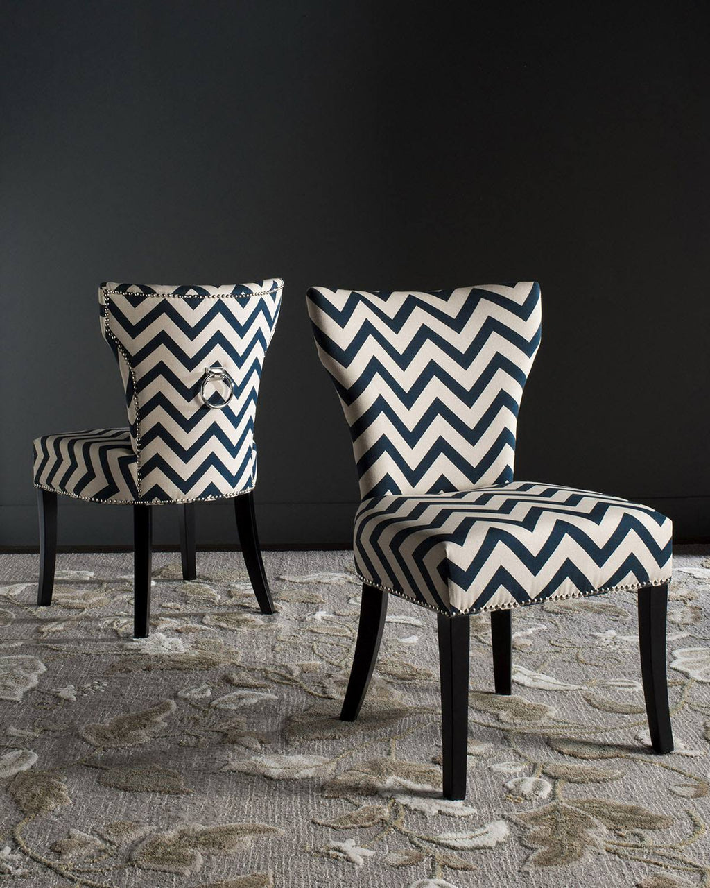 Navy/White Side Chair (Set of 2) T81960