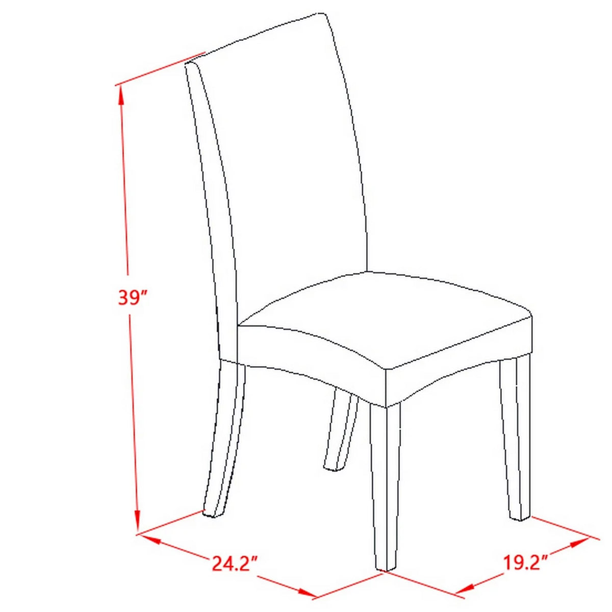 6-piece Wood Dinette Set W6403