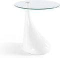 21" Tall Round Tempered Glass Coffee Table G1552