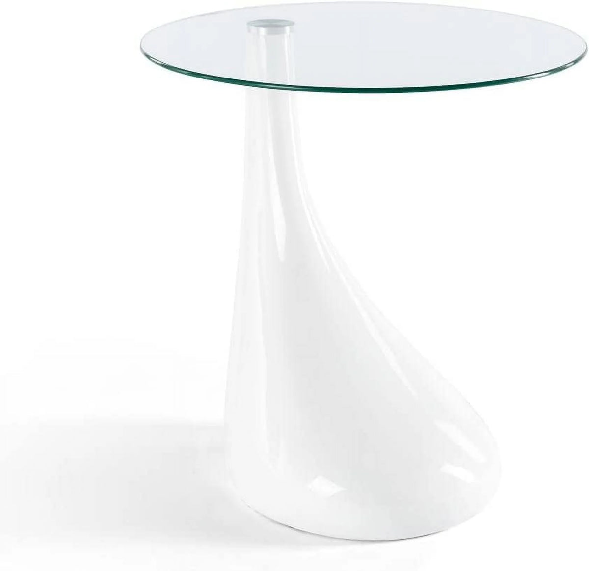 21" Tall Round Tempered Glass Coffee Table G1552