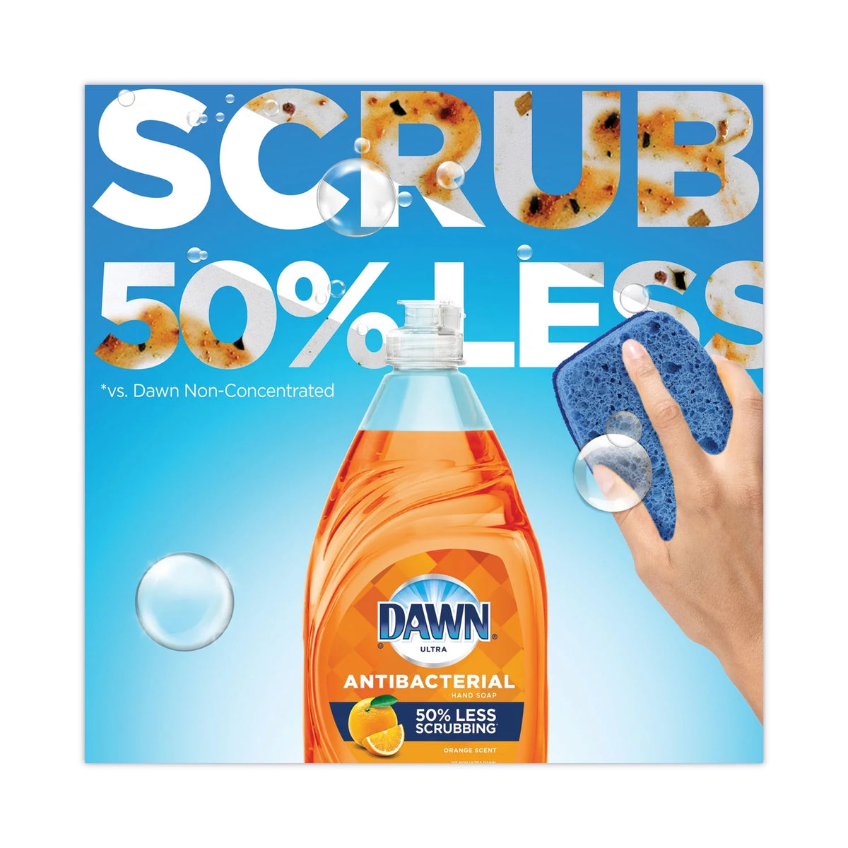 Antibacterial Dishwashing Liquid Orange Scent 38 oz F346