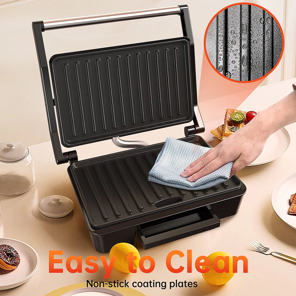2 Slice Stainless Steel Non-Stick Panini Press K94719