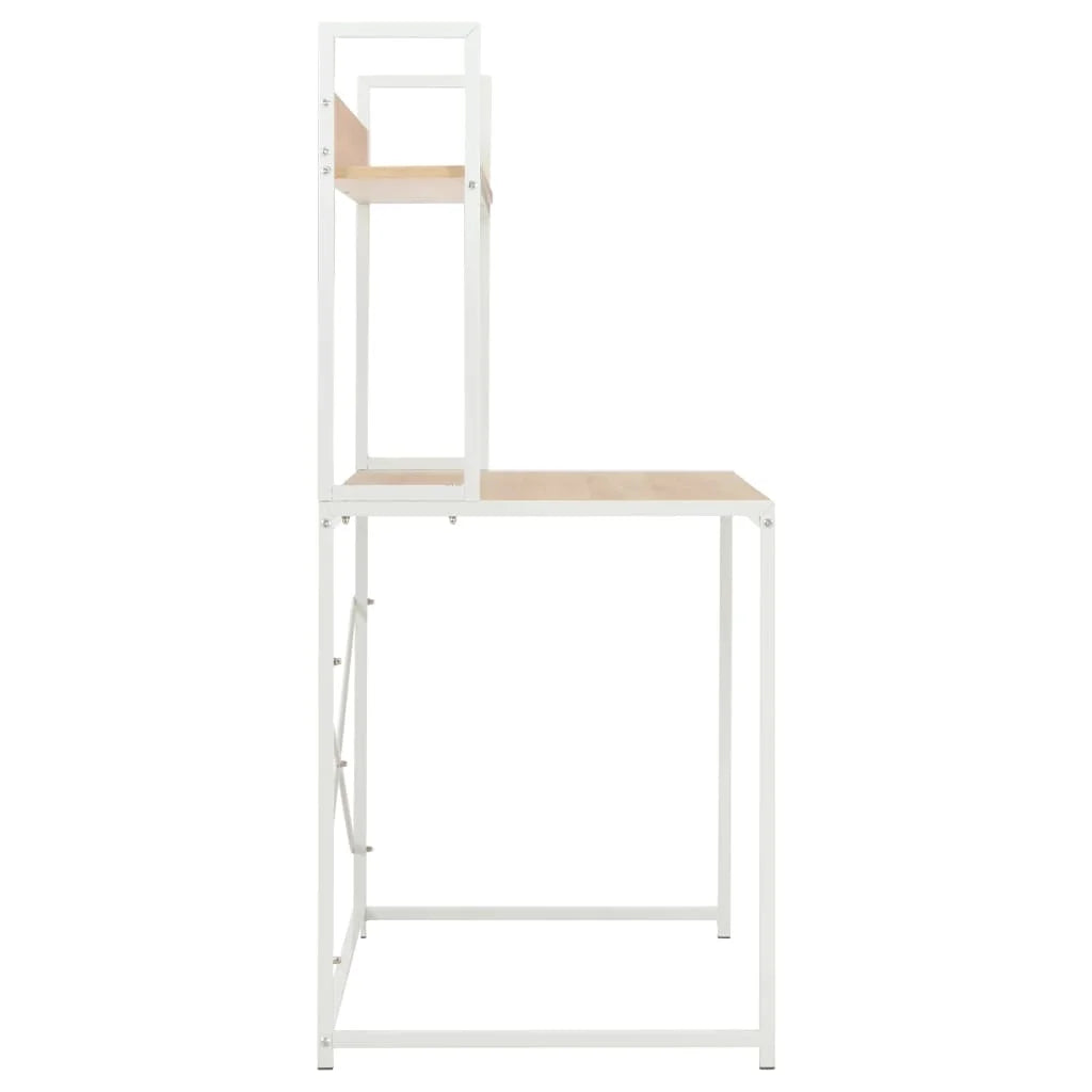 White and Oak Computer Desk X44266