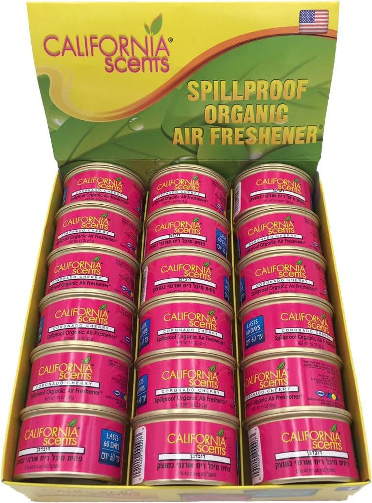 Organic Air Freshener 1.5 Ounce Canister Pack of 18 M416927