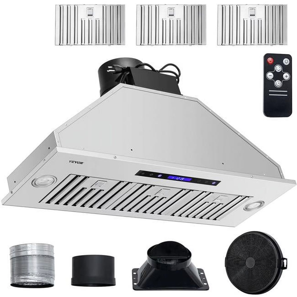 36 in. Stainless Steel Built-in Range Hood with Remote Control F514
