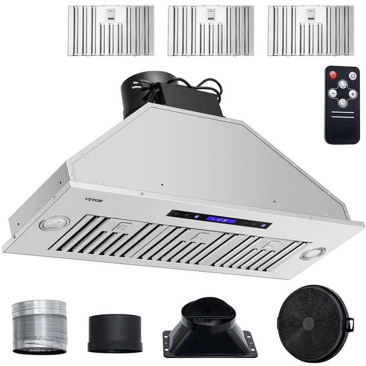36 in. Stainless Steel Built-in Range Hood with Remote Control F514