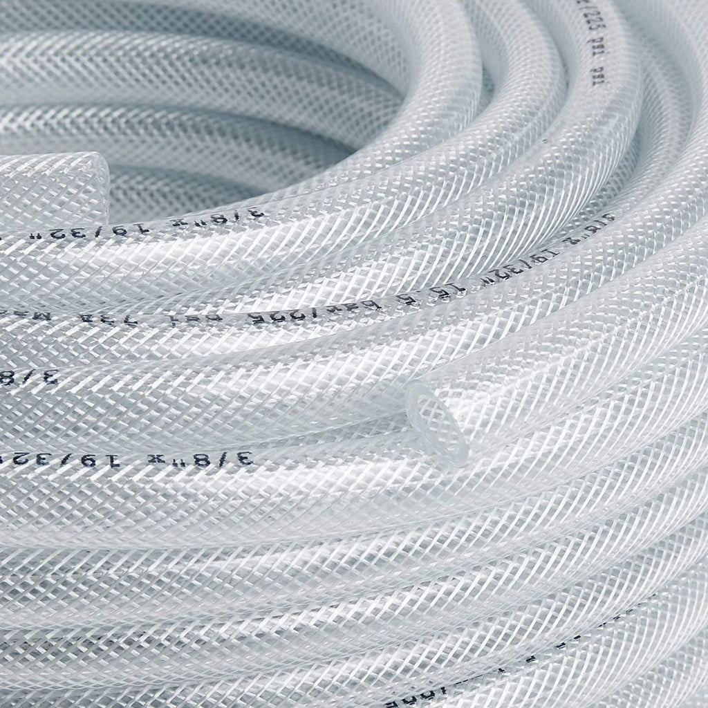 100 Ft x 3/8" ID Heavy Duty Clear PVC Tubing M470499