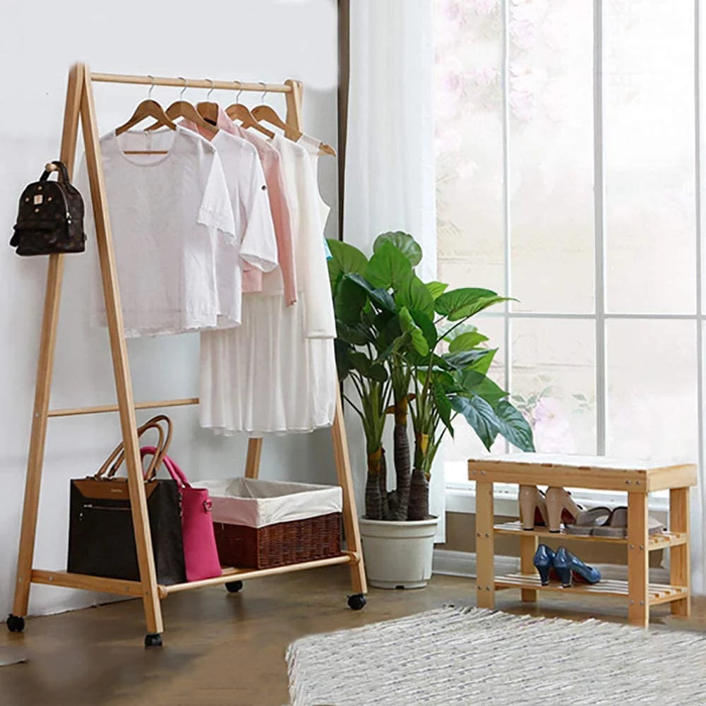 Bamboo Shoe Bench Rack B5032