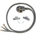 3 Prong Universal Electric Dryer Power Cord 4 foot 30 amp F5762