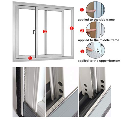 Self-Adhesive Weather Stripping Seal 16.5ft x 11/32 inch Grey E288780