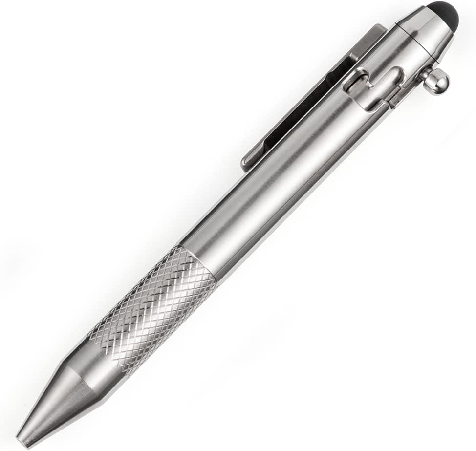 Titanium Bolt Action Pen with Pocket Clip U520723