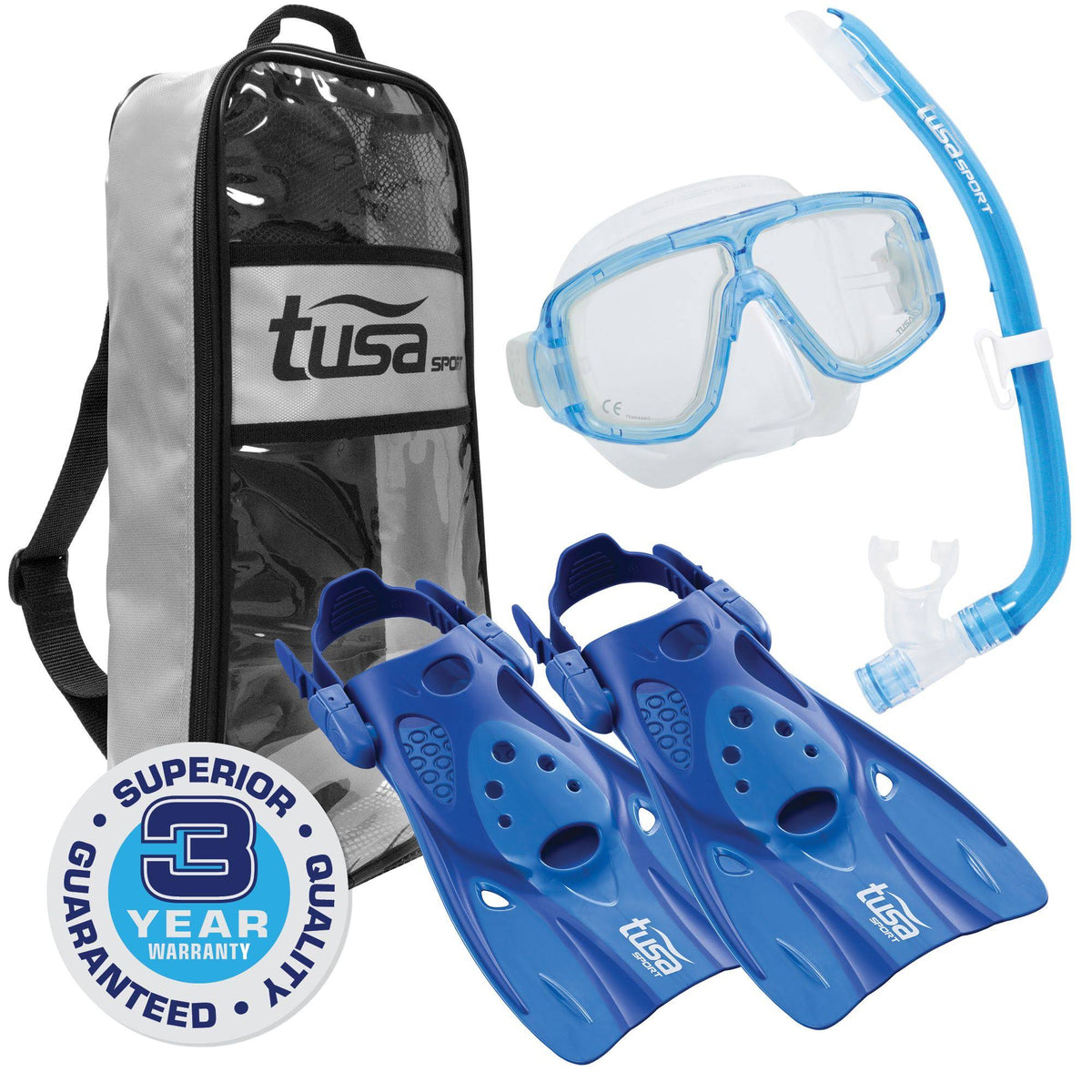 Blue Medium Snorkeling Set V961