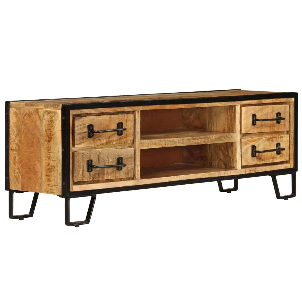 TV Cabinet with Drawers Solid Mango Wood Y6299