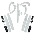 White Hinged Door Hardware Set Y3800