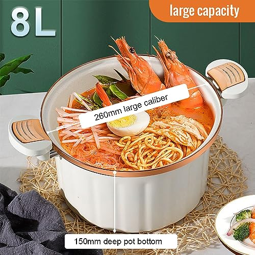 8L Non-stick Enamel Micro Pressure Cooker N3876