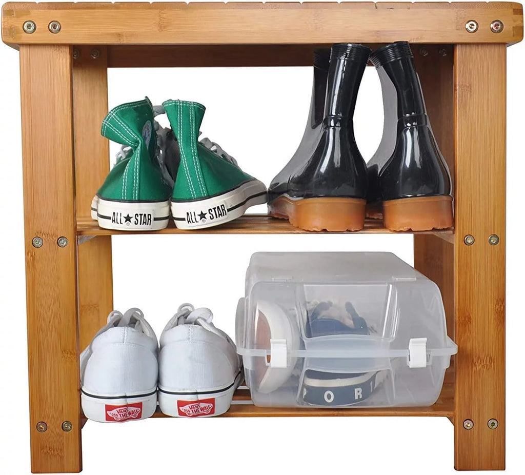 Bamboo Shoe Bench Rack B5032