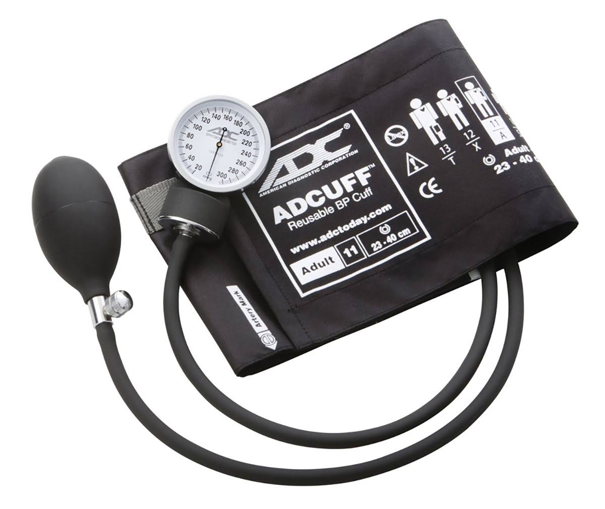 Black Adult Aneroid Sphygmomanometer J9767