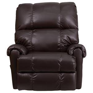 Burgundy Chenille Rocker Recliner T893480