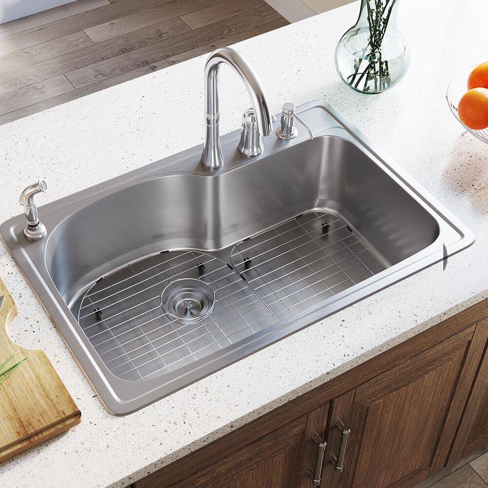 Single Bowl Stainless Steel Drop-In Kitchen Sink E174145