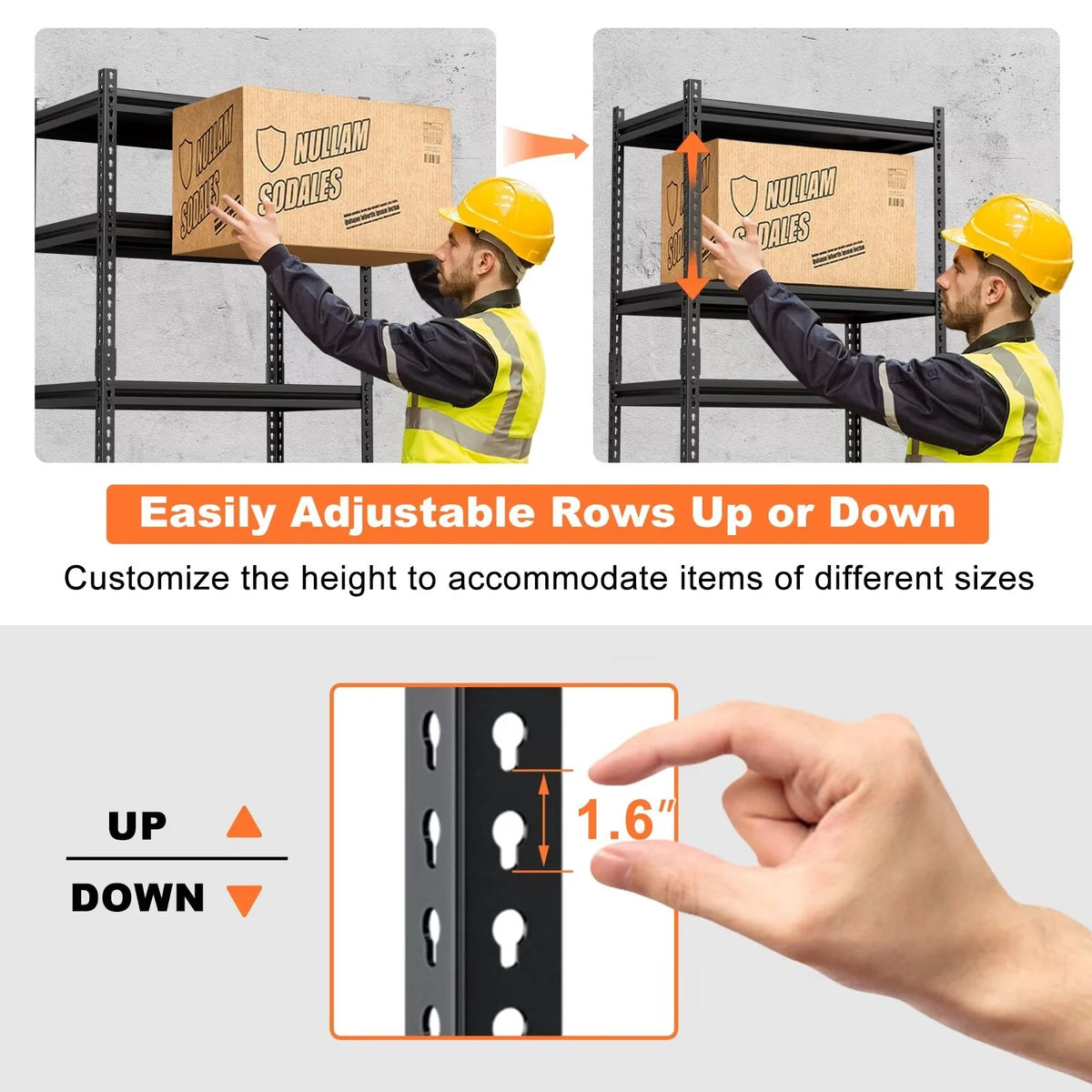 4 Tier Heavy Duty Metal Storage Shelves E82971