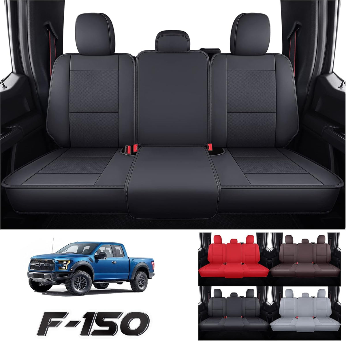 Leather Car Seat Cover for Ford F150 2009-2022 B504393