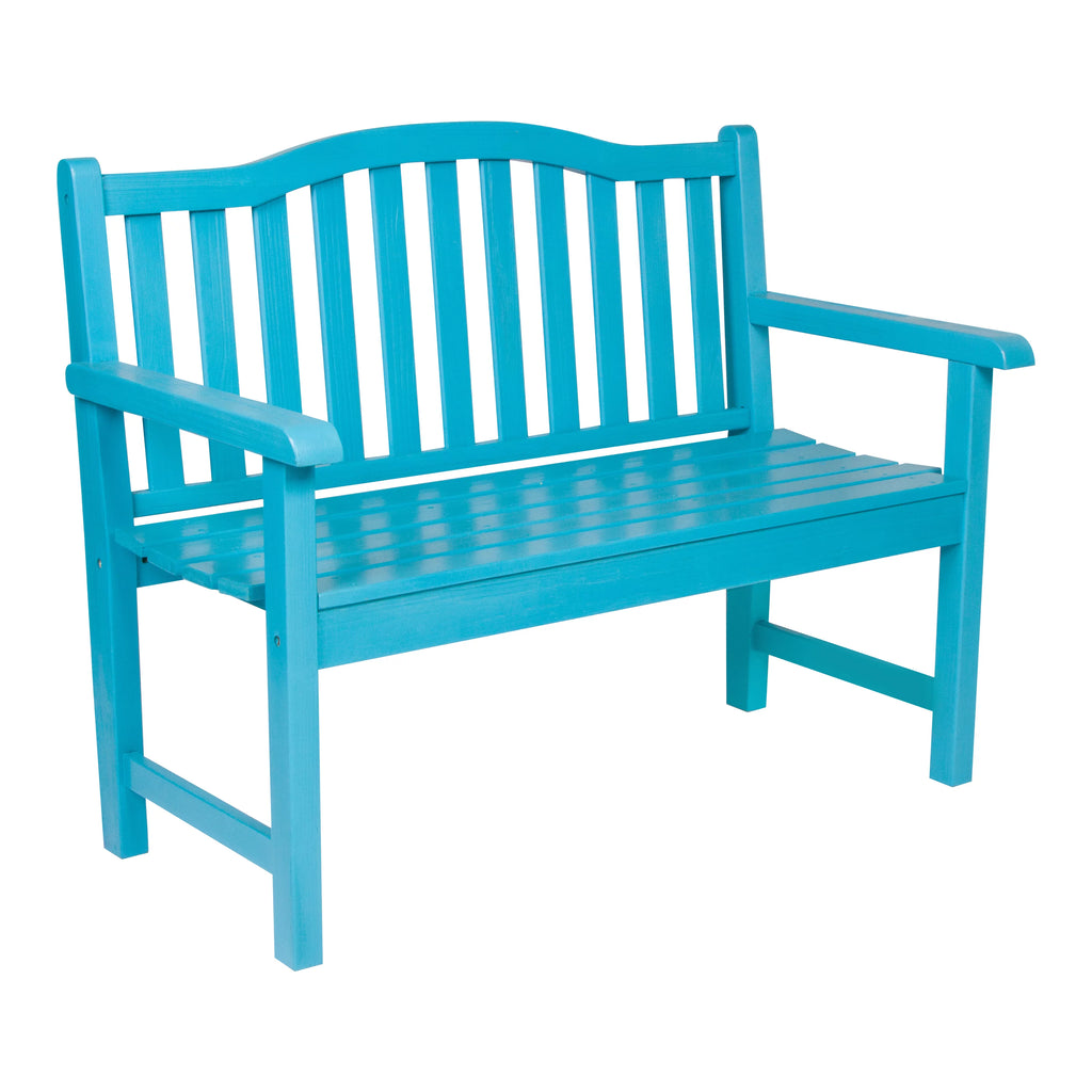 Aqua Wood Garden Bench A974