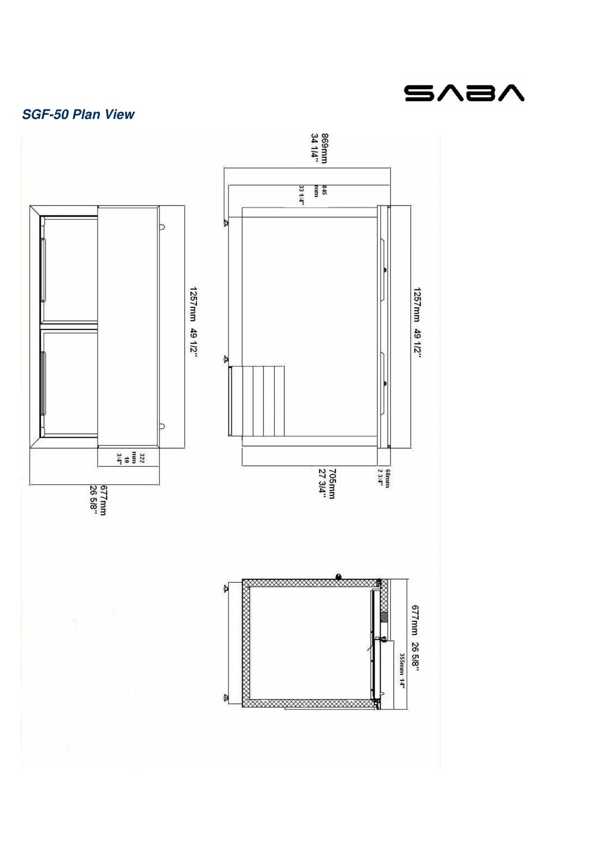 50" Glass Froster T606168