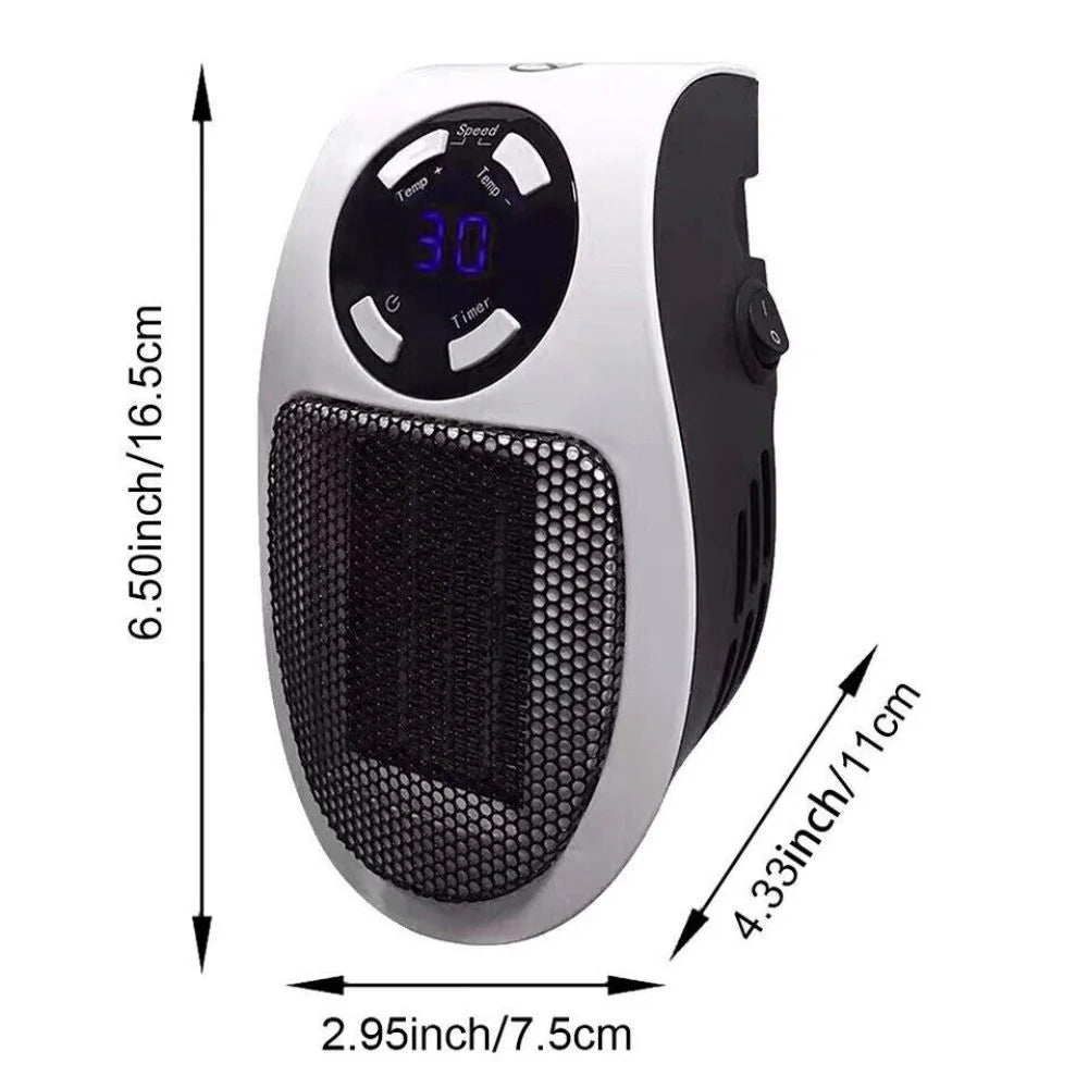 Portable Mini Electric Wall Heater with Timer D7340