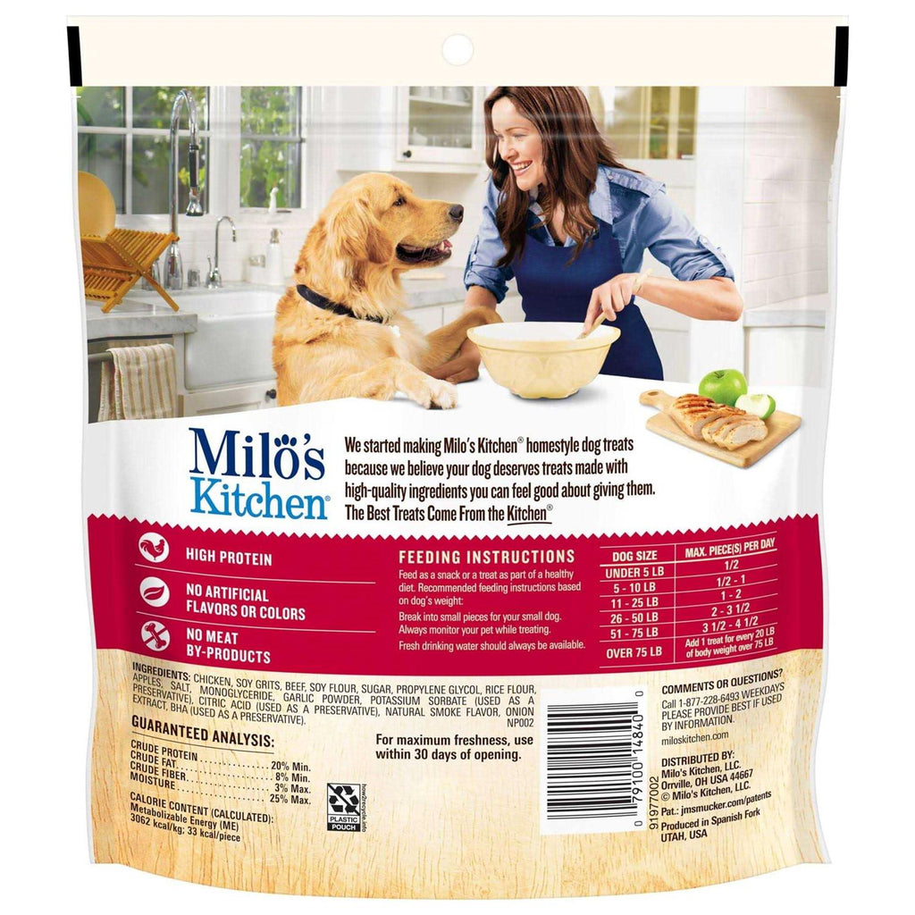 Chicken Apple Sausage Slices Dog Treats Y568