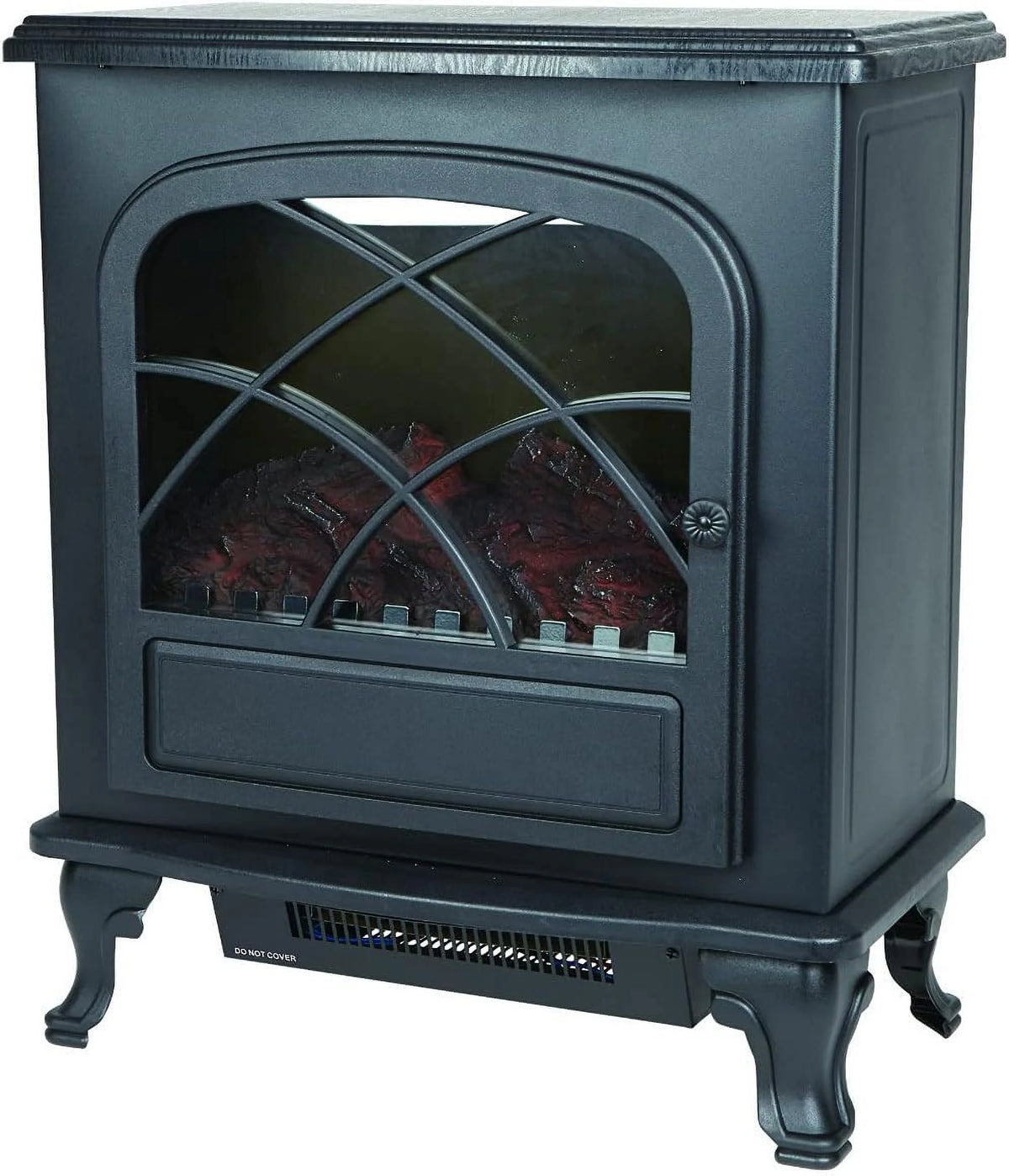 Black Infrared Electric Fireplace Stove Heater F1087