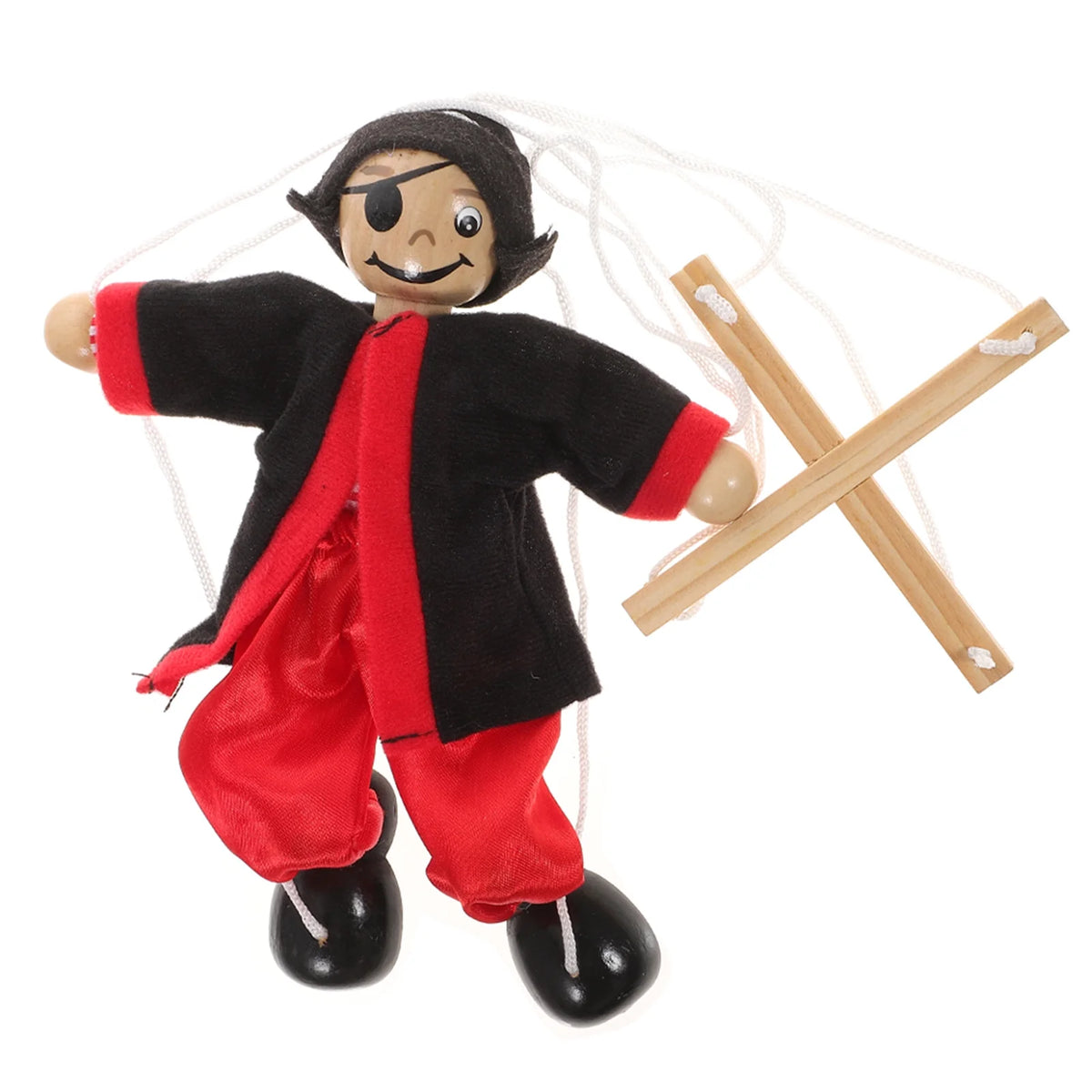 Wood Pirate String Marionette Puppet Toy Q239