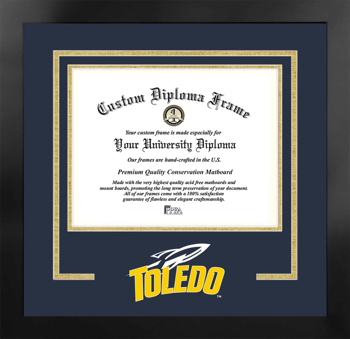 10 x 8 in. Nova Black Frame Diploma J50628