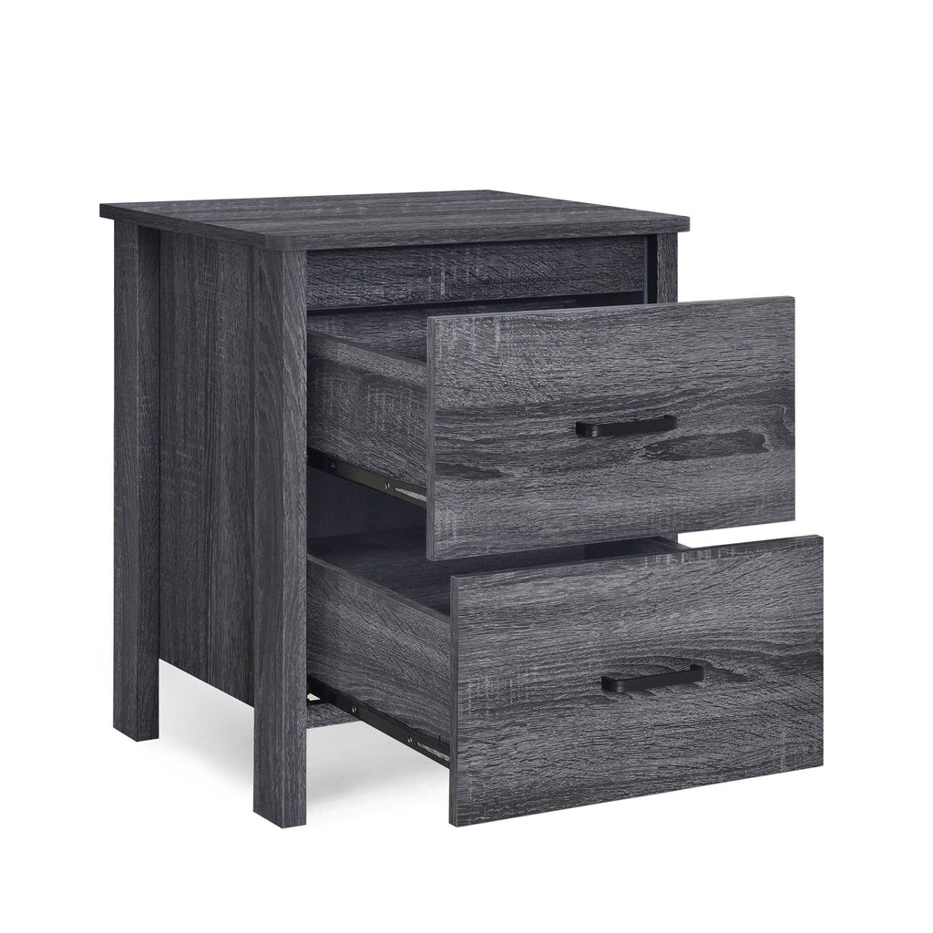 Wenge 2 Drawer Nightstand J14918