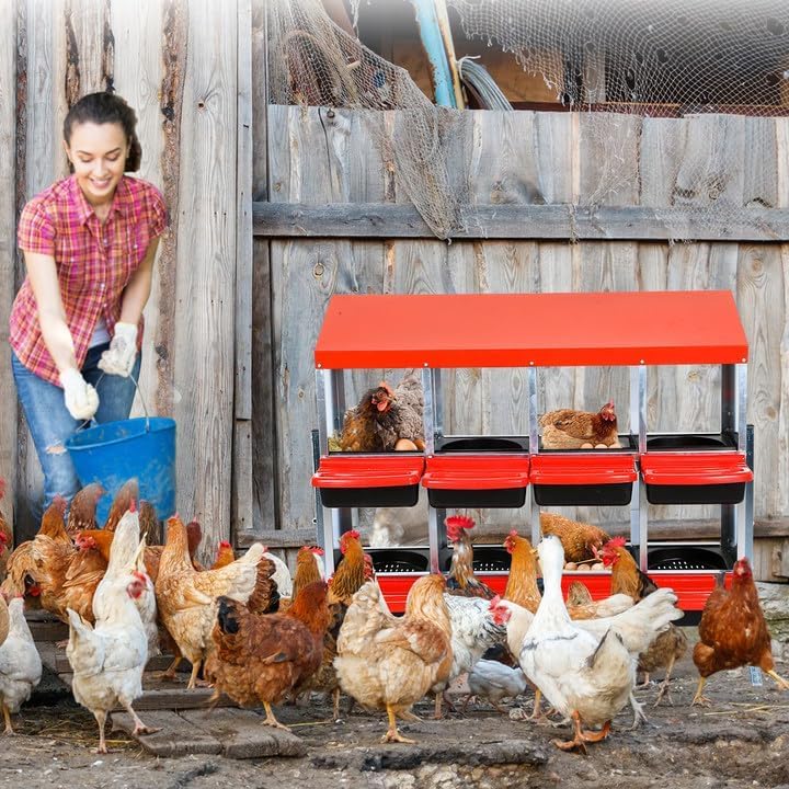 6 Holes Metal Chicken Nesting Boxes A390