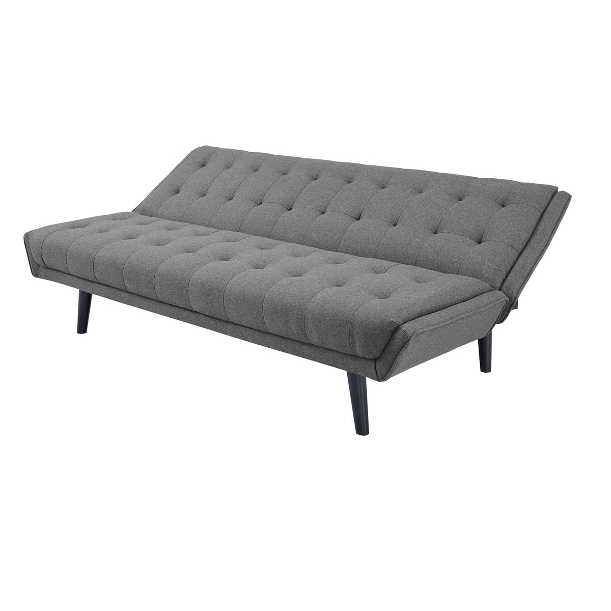 Grey Tufted Fabric Sofa Bed S485309