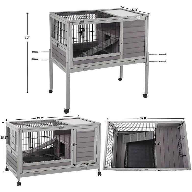 Rabbit Hutch Indoor Bunny Cage K6142