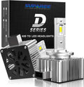 D1S D1R LED Headlight Bulbs, 6000K White 70W 12000LM, Pack of 2 E942694