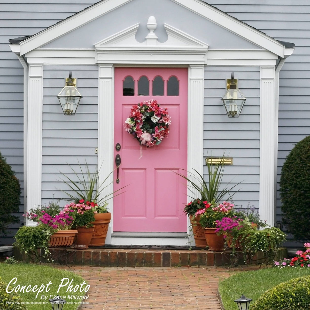 Fluted PVC Pilaster with Decorative Capital & Base (Pair) H94986