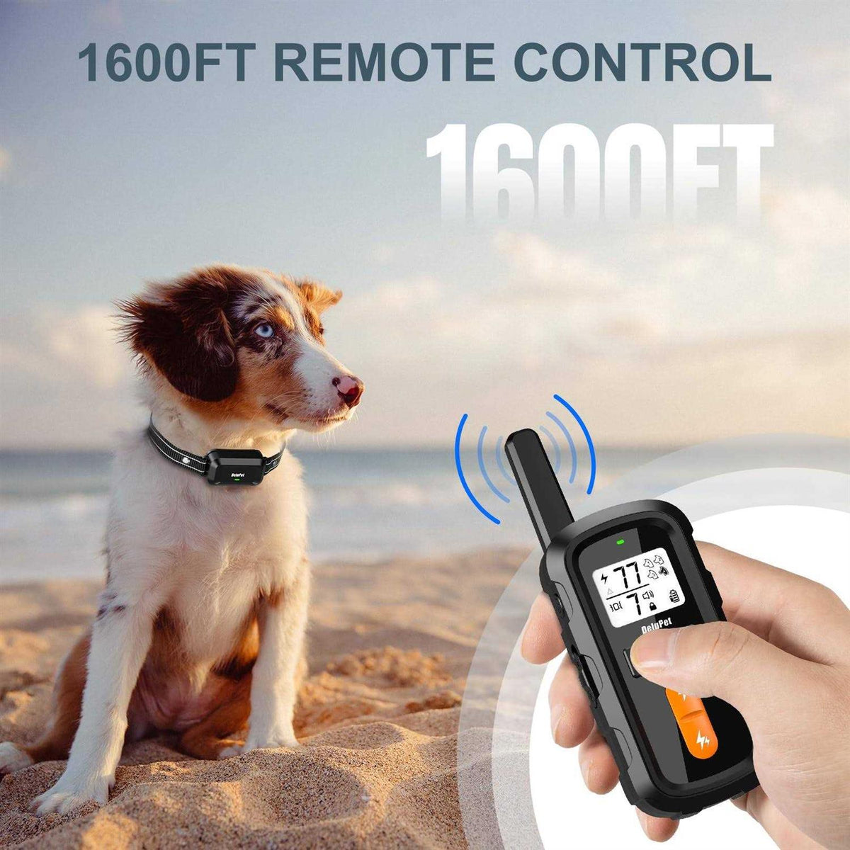 Dog Training Collar with Remote 1600FT Waterproof M1035