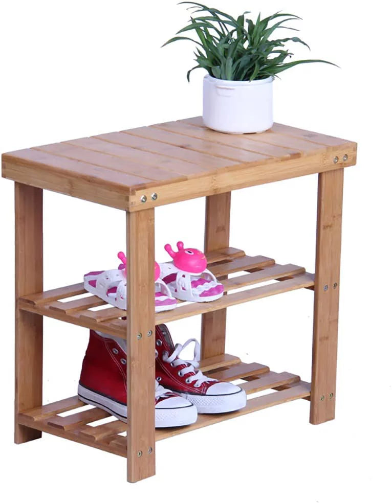 Bamboo Shoe Bench Rack B5032