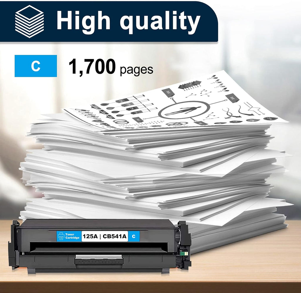 Black 2 Packs 125A Remanufactured Toner Cartridge Q725256