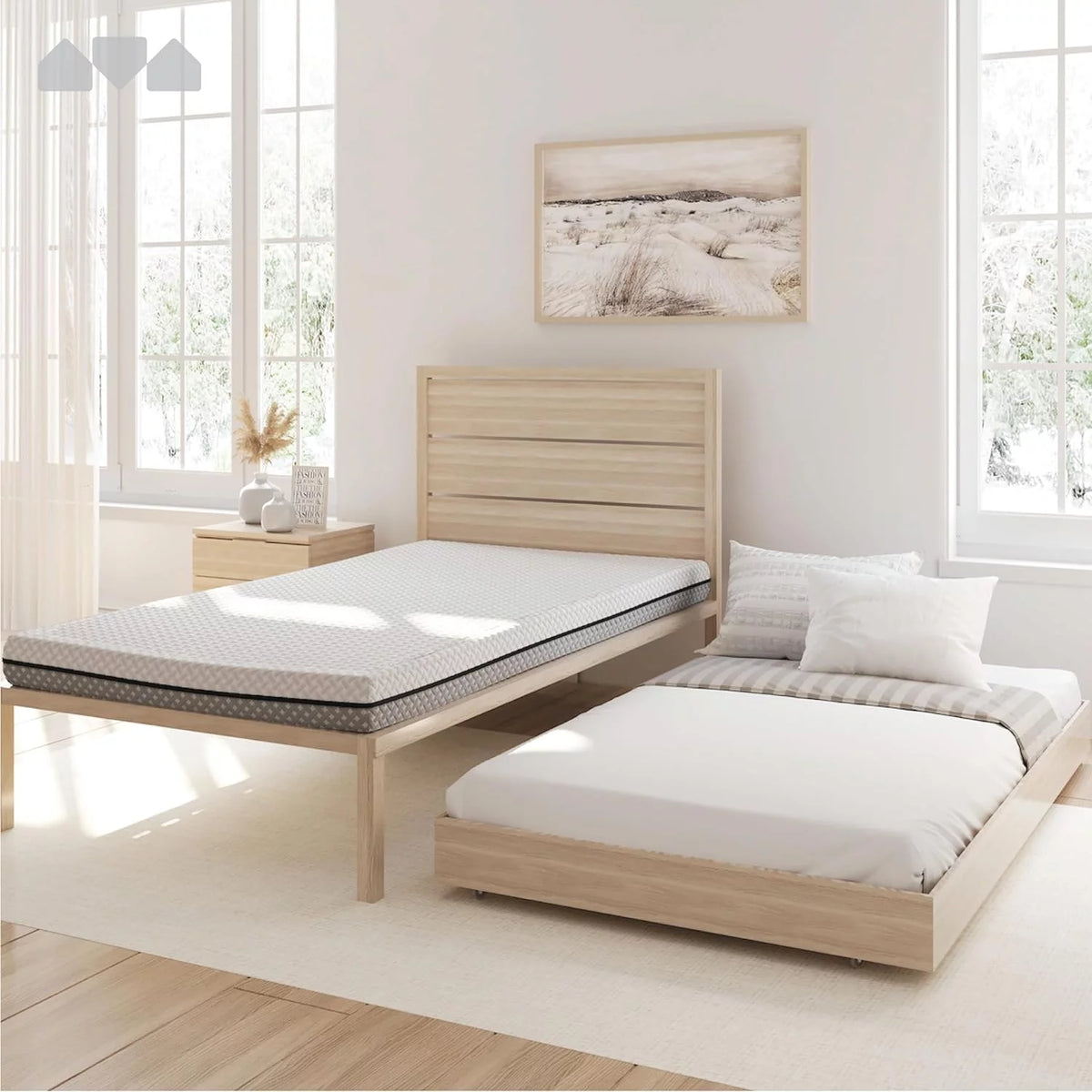 5 in. Memory Foam Mattress Twin Dual-Sided M389
