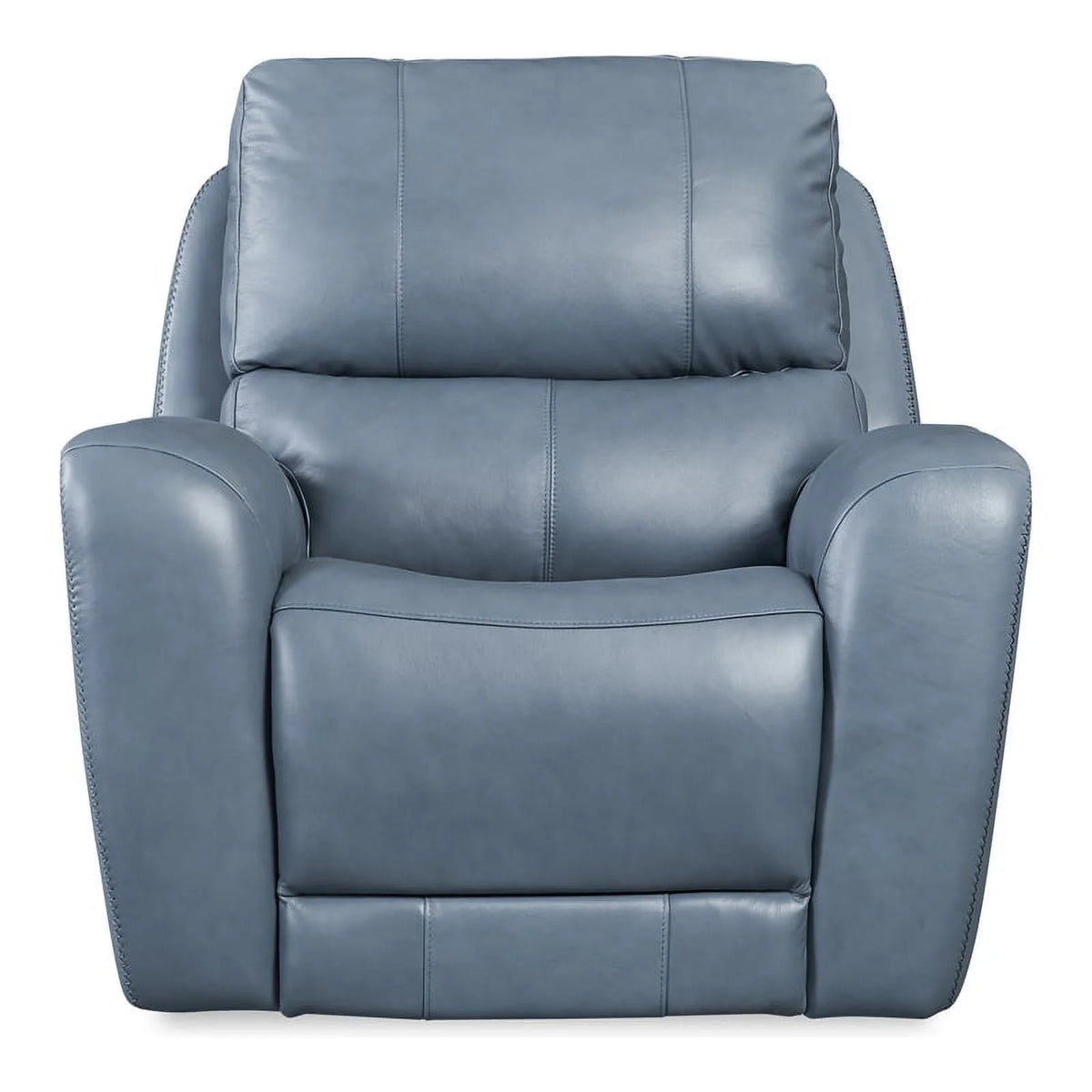 Blue Genuine Leather Glider Recliner Z462783