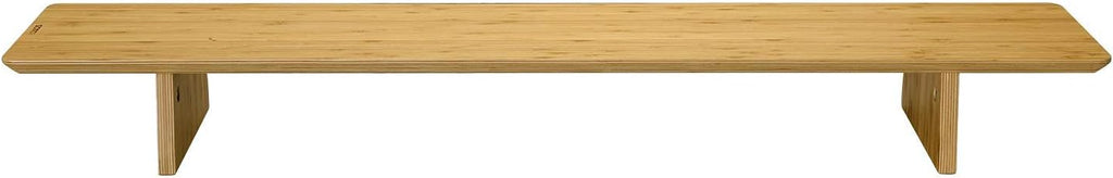 Large Bamboo Wood Dual Monitor Stand Riser Pack of 2 Y949