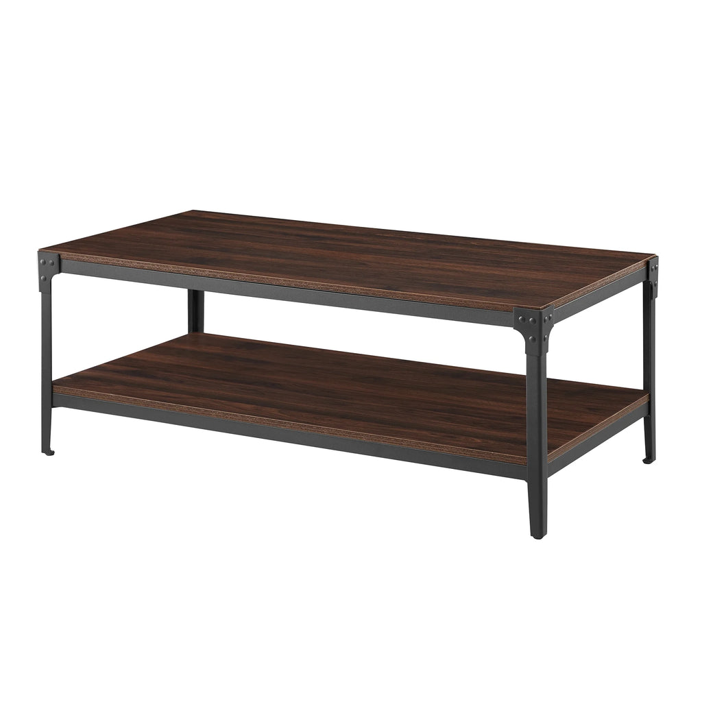 Rustic Dark Walnut Coffee Table H269