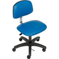 Royal Blue Vinyl Armless Mid Back Chair P37033