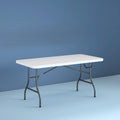 6 Foot Folding Table White Speckle F236