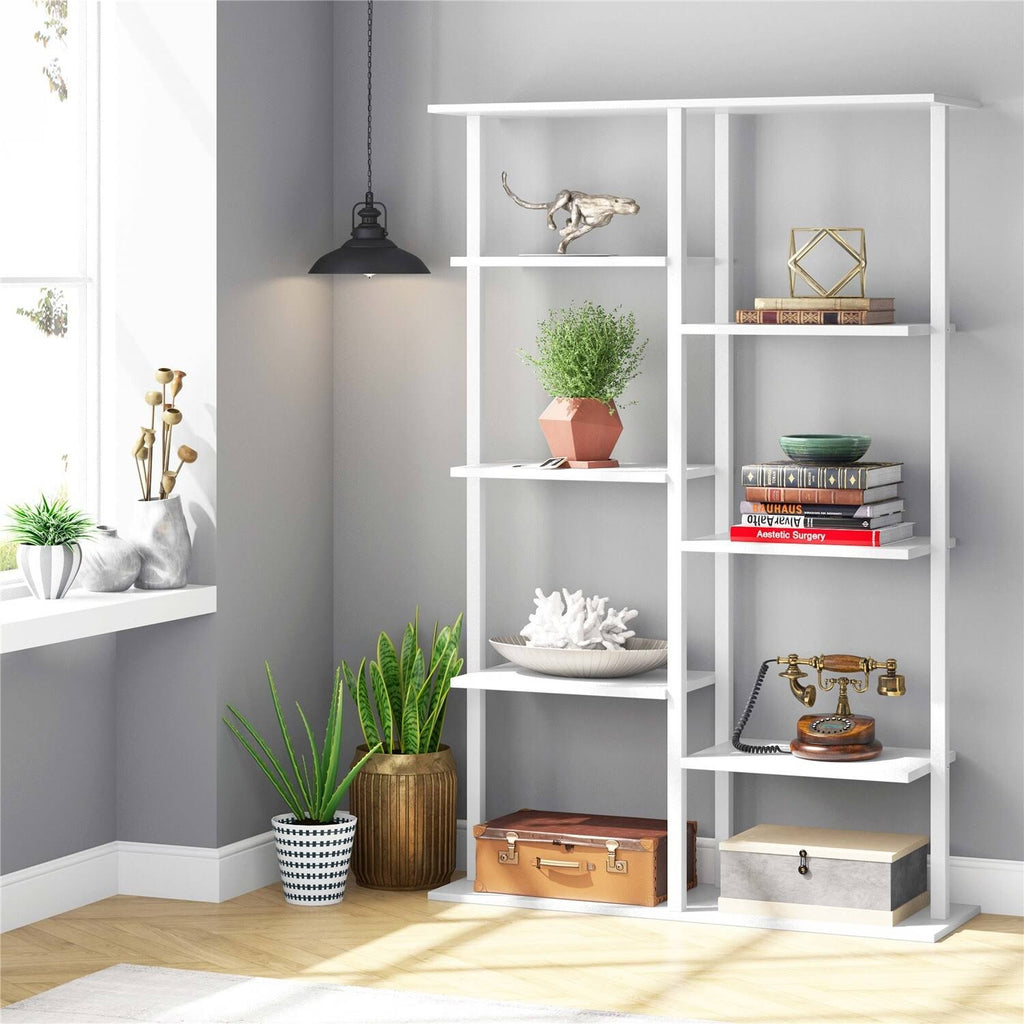 White 5-Tier Ladder Bookcase G197