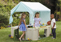 Backyard Bungalow Playhouse with Kitchen, Garden, & Canopy J43331